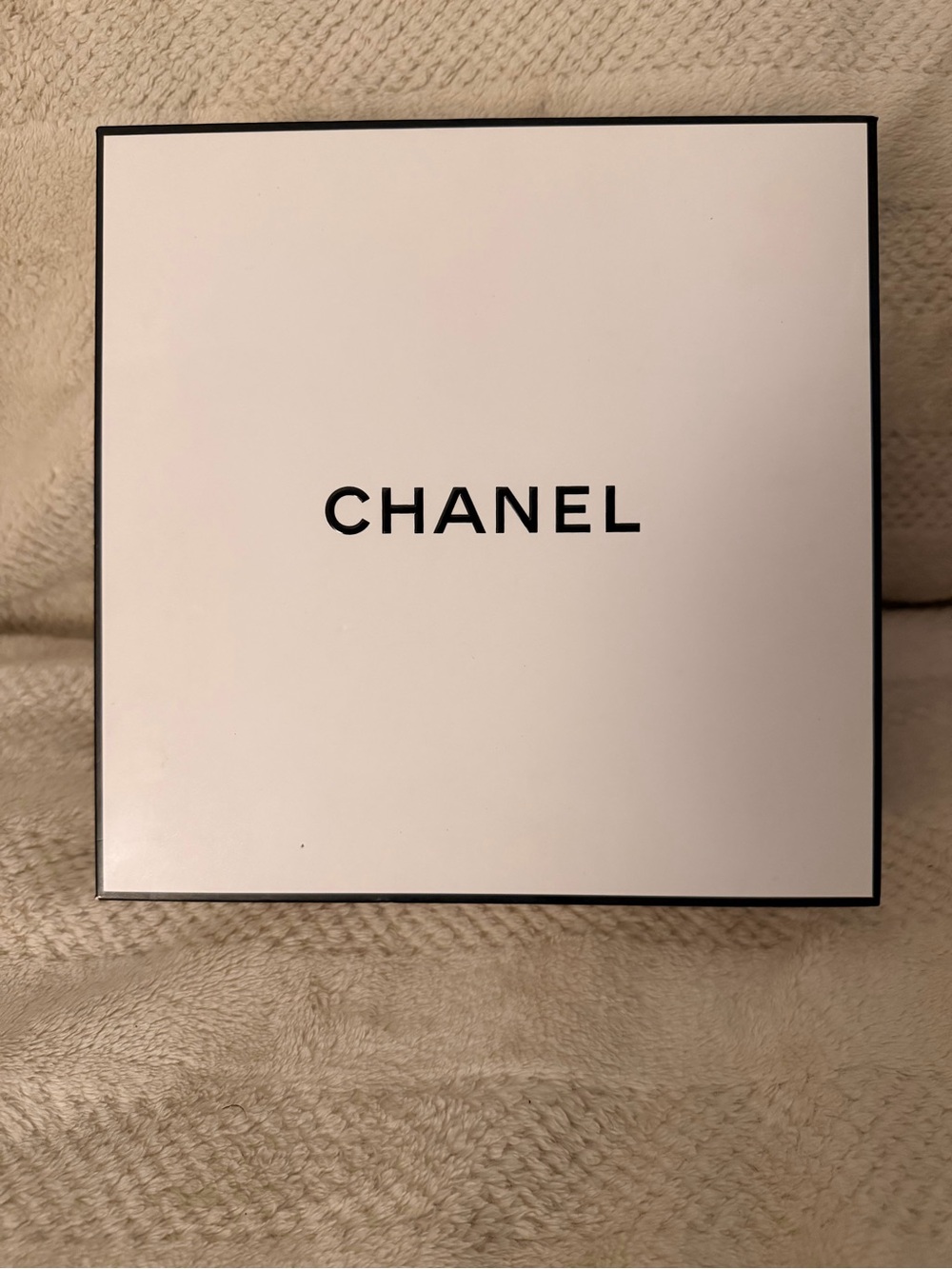 CHANEL Black on White Logo Box Only